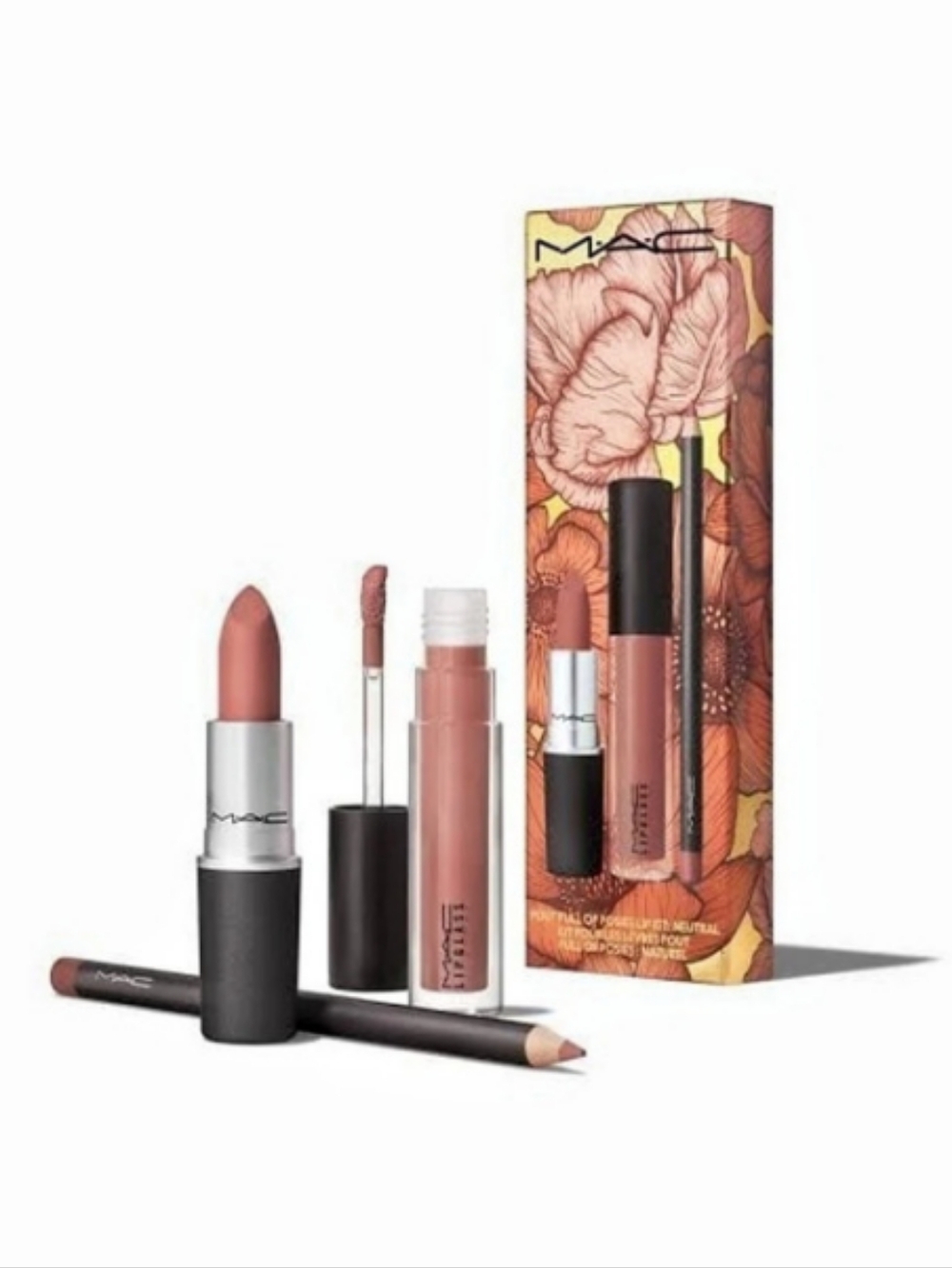 MAC Pout Full of Posies Lip Kit Pink & Brown